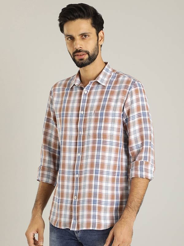 Indian Terrain Men Checkered Multicolor Shirt
